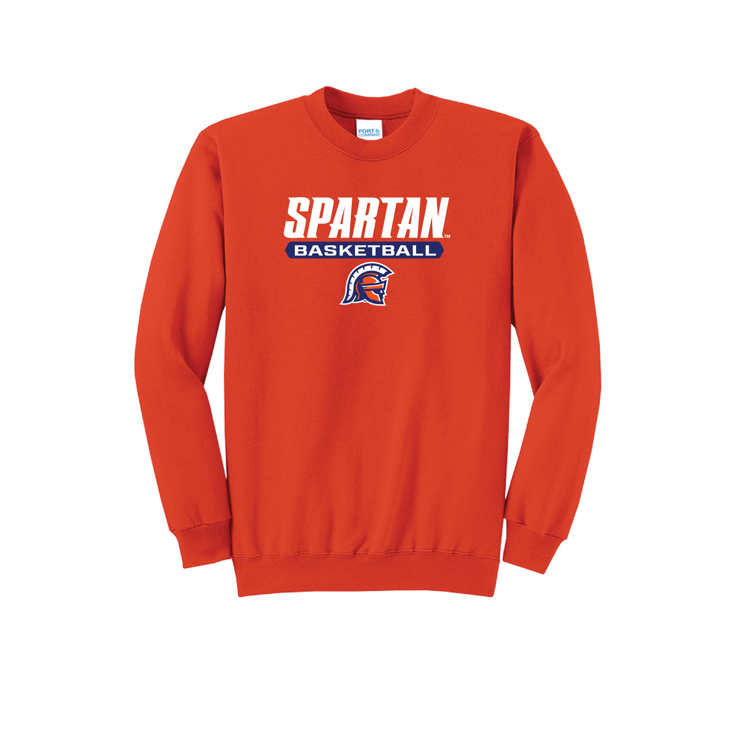 Port & Company® Core Fleece Crewneck Sweatshirt - Basketball