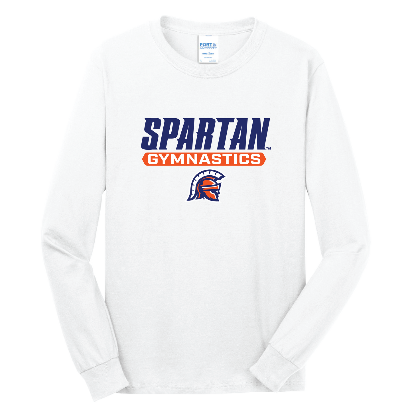 Port & Company® Long Sleeve Core Cotton Tee - Gymnastics