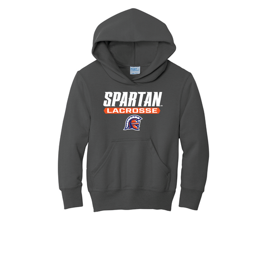 Port & Company® Youth Core Fleece Pullover Hooded Sweatshirt - Lacrosse